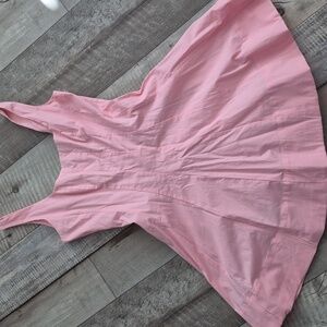 STAUD Wells Mini Poplin Dress Pink 4